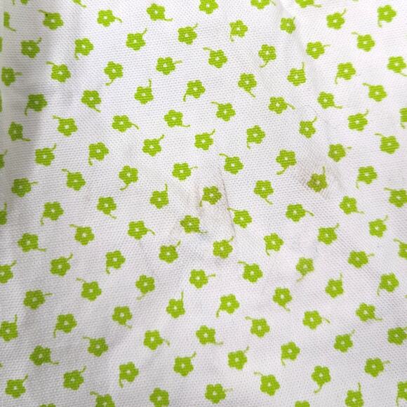 Vintage Handmade Jumpsuit Girls Size 18m Green Floral Flare Romper - Picture 4 of 4